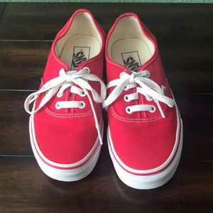 Red classic Vans
